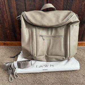 New Fawn Design Original Diaper Bag Backpack-Pebble